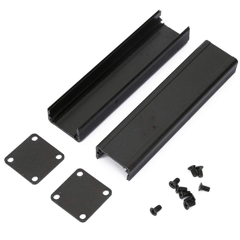 Black Aluminum Enclosure Electronic Cooling Box 25x25x100mm For PCB Instrument Shell - Image 1